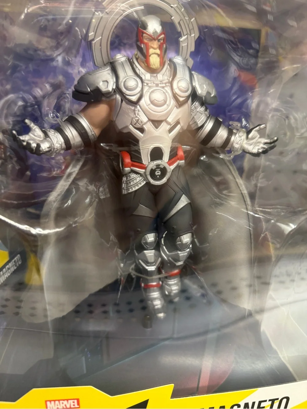 New Magneto Marvel Rivals McFarlane Toys Figure Collectible 1:10 Base Backdrop